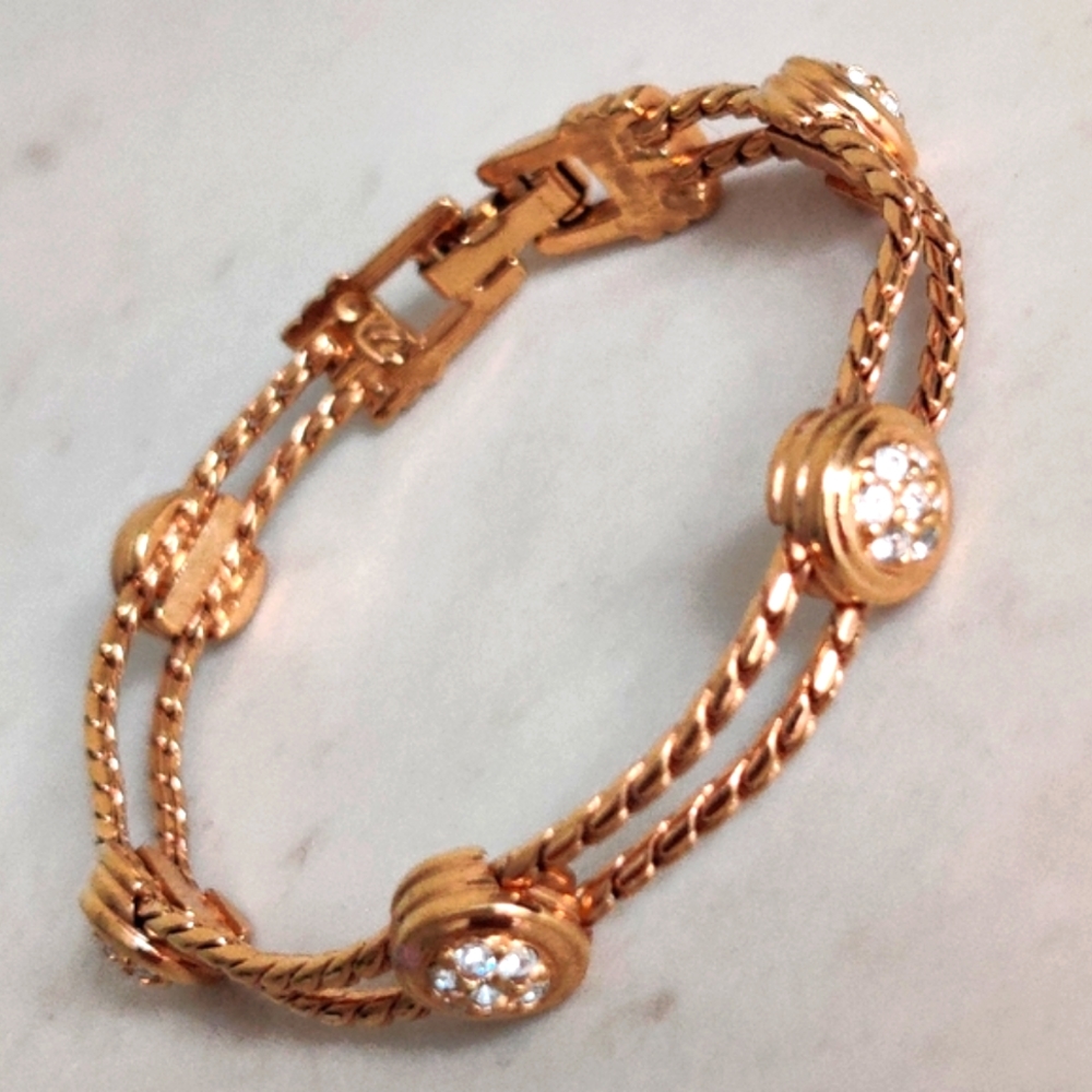 Signed Swarovski Swan Mark Bracelet